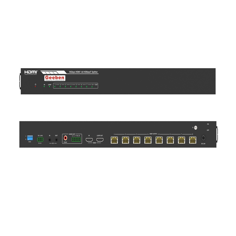 HDMI分配器 4K60 1x8 HDBaseT